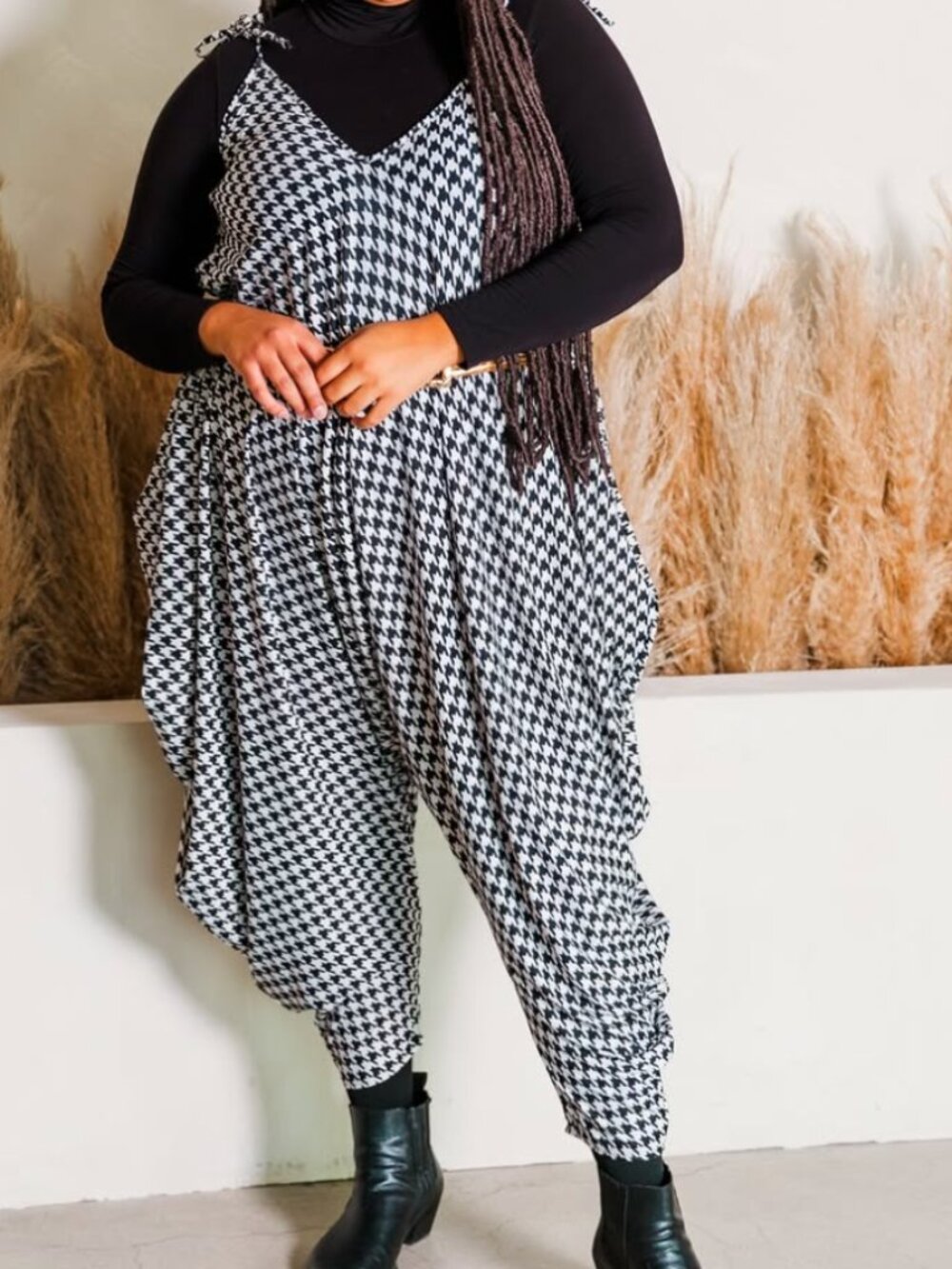 byVinnik Houndstooth Poiret Jumpsuit - Original Size - NWOT